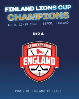 Congratulations to Finland Lions Spring Cup U12 2026 Champions!

🏆 U12 A 
Power of England 12 (ENG)

🏆 U12 AA
HC Panter (EST)

🏆 U12 AAA
TPS (FIN)

🩵 Big thanks to all players, coaches, staff, parents & especially host club Kiekko-Espoo for an amazing event!

#finlandlionscup 
#czechlionscup 
#lionscup
#hockeytours