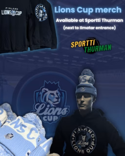 Lions Cup merch 🔥
Available at Sportti Thurman – get yours this weekend!

#lionscup #lionscupfinland
